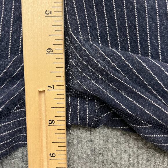 Lululemon Wunder Under Leggings Sz 4 Navy White Pinstripe High Rise Full Length - Picture 11 of 13